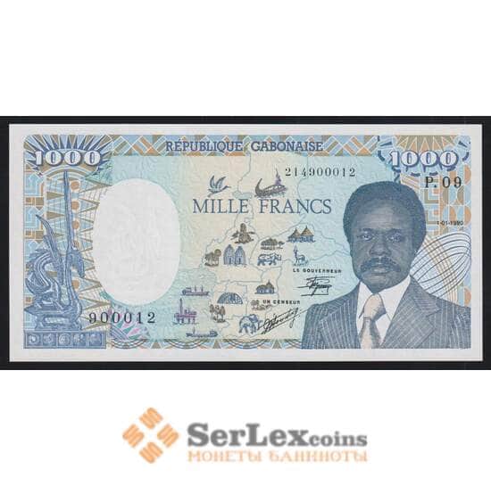Габон 1000 франков 1990 Р10а UNC арт. 52337