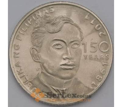 Монета Филиппины 1 писо 2011 КМ284 UNC Хосе Ризал арт. 31303