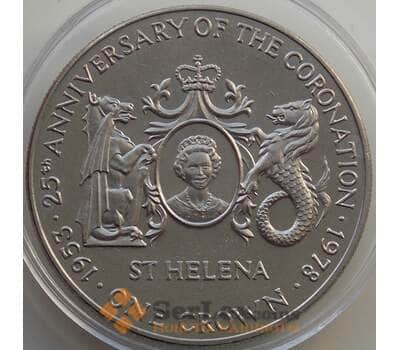 Монета Остров Святой Елены 1 крона 1978 КМ7 UNC  арт. 13824