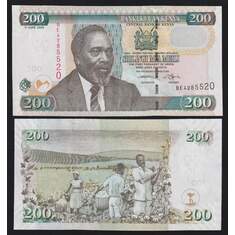 Кения 200 шиллингов 2005 Р49а UNC арт. 52987