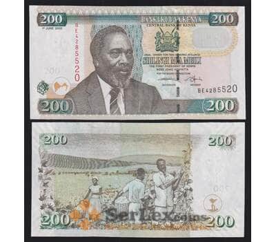 Кения 200 шиллингов 2005 Р49а UNC арт. 52987