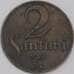 Монета Латвия 2 сантима 1928 КМ2 XF арт. 39238