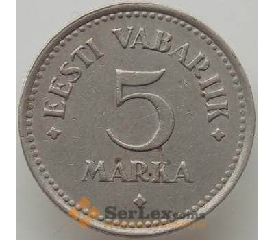 Монета Эстония 5 марок 1922 КМ3 VF+ арт. 12760