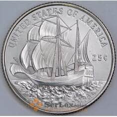 США 25 центов 2026 UNC Мэйфлауэрское соглашение двор D  арт. 55869