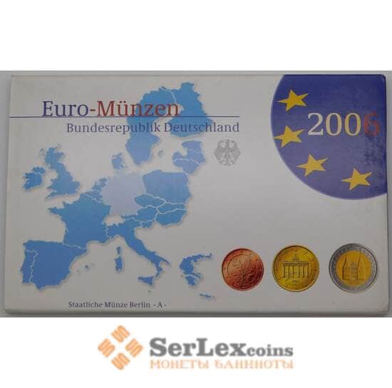 Германия годовой набор 2006 A 1 цент - 2 евро ( 8 монет)+2 евро Шлезвиг Proof арт. 28098