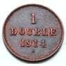 Гернси 1 дубль 1914 КМ11 XF арт. 6543