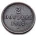 Монета Гернси 2 дубля 1885 КМ9 VF арт. 6546