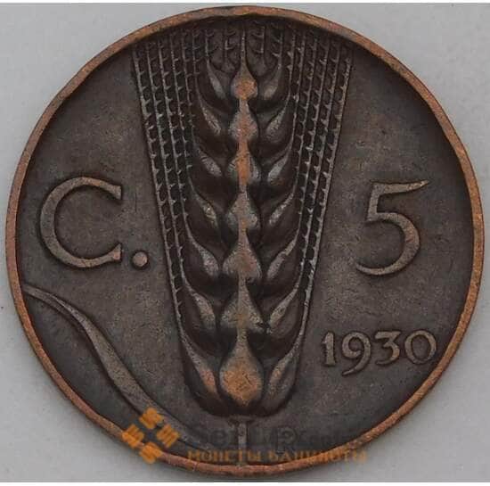 Италия 5 чентезимо 1930 КМ59  арт. 28923