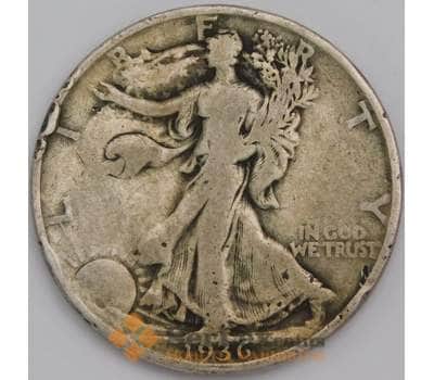 Монета США 1/2 доллара 1936 КМ142 F арт. 40310