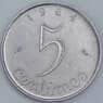 Франция 5 сантимов 1964 КМ927 UNC  арт. 57380