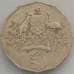 Монета Австралия 50 центов 2001 КМ491 VF 100 лет Федерации Австралия (J05.19) арт. 17179