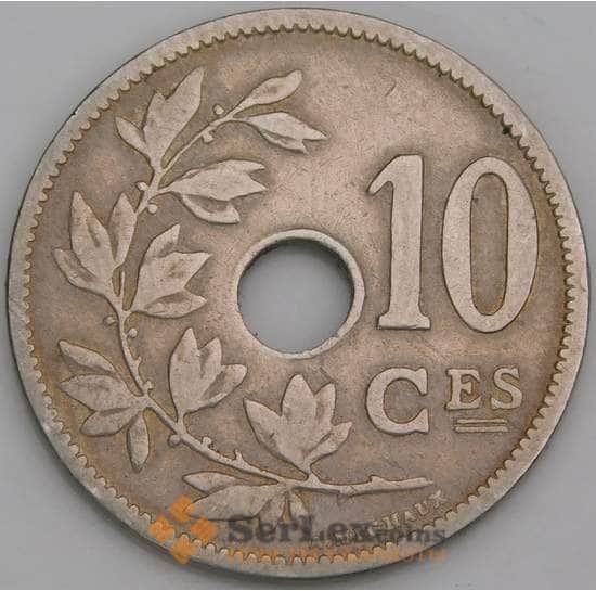 Бельгия монета 10 сантимов 1902 КМ48 VF BELGIQUE арт. 46644