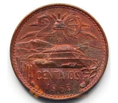Монета Мексика 20 сентаво 1955-1971 КМ440 AU арт. 6410