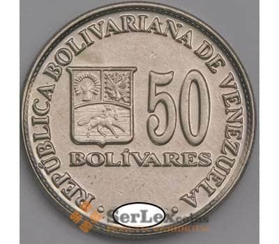 Венесуэла монета 50 боливар 2000-2004 КМ82 UNC арт. 41374