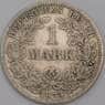 Германия монета 1 марка 1874 Е КМ7 VF арт. 44542