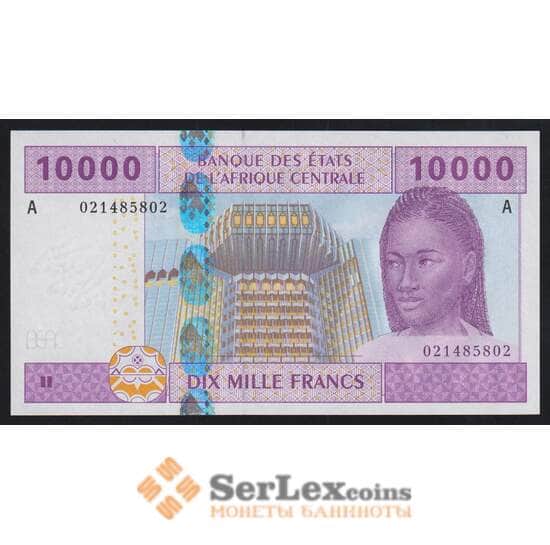 Габон 10000 франков 2002 Р410Аа UNC арт. 52335