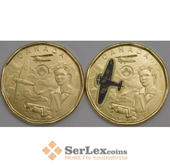 Канада набор монет 1 доллар (2 шт.) 2023 UNC Элси Макгилл арт. 43534