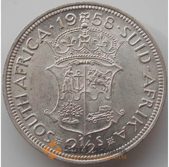 Южная Африка ЮАР 2 1/2 шиллинга 1958 КМ51 AU-XF арт. 11682 Южная Африка ЮАР 2 1/2 шиллинга 1958 КМ51 AU-XF арт. 11682