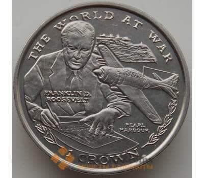 Монета Гибралтар 1 крона 1999 КМ843 BU Перл-Харбор арт. 13967