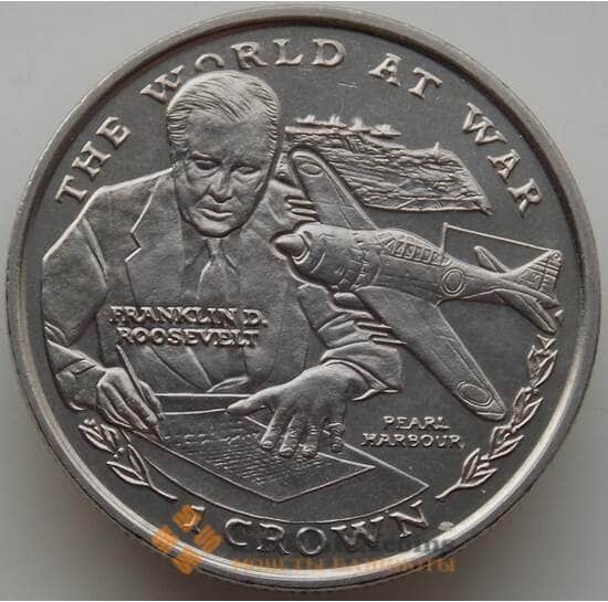 Гибралтар 1 крона 1999 КМ843 BU Перл-Харбор арт. 13967