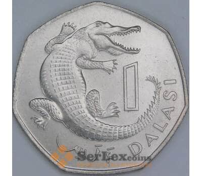 Гамбия монета 1 даласи 1987 КМ29 UNC арт. 46320