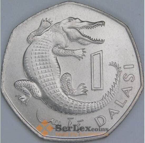 Гамбия 1 даласи 1987 КМ29 UNC арт. 46320