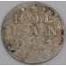 Нидерланды Голландия монета 2 стюивера 1755 KM48 F арт. 45744