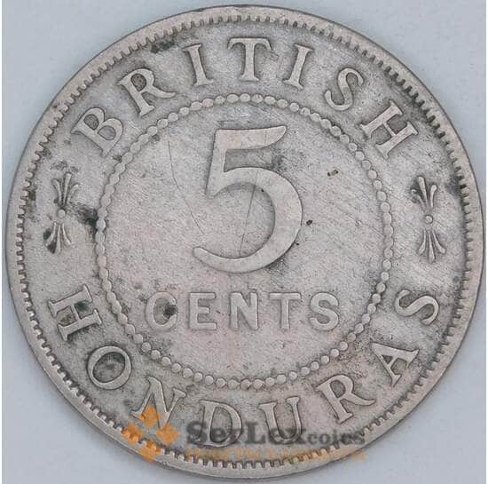 Гондурас Британский 5 центов 1936 КМ16 VF арт. 57194