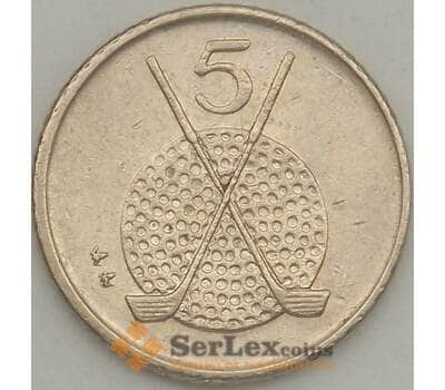 Монета Мэн остров 5 пенсов 1995 КМ392 XF  арт. 21292