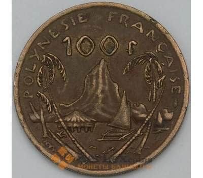 Монета Французская Полинезия 100 франков 1992 КМ14 XF арт. 38490