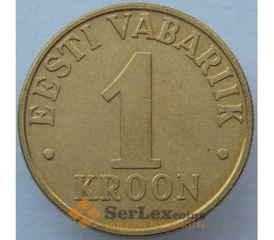Монета Эстония 1 крона 2000 КМ35 aUNC (J05.19) арт. 15539