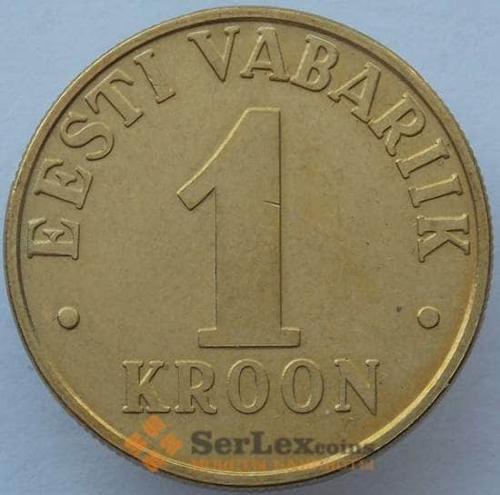 Эстония монета 1 крона 2000 КМ35 aUNC  арт. 15539