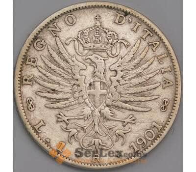 Италия 1 лира 1901 КМ32 VF арт. 41683