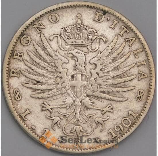 Италия 1 лира 1901 КМ32 VF арт. 41683