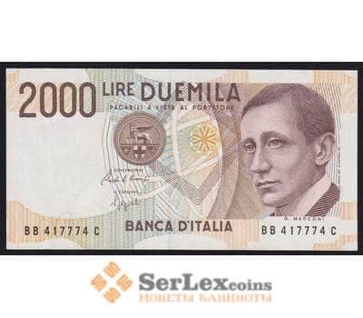 Италия банкнота 2000 лир 1990 Р115 AU арт. 41811