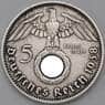 Германия 5 марок (рейхсмарок) 1938 А КМ94 XF арт. 23084
