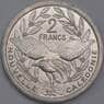 Новая Каледония монета 2 франка 1987 КМ14 aUNC арт. 43243