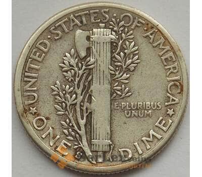 Монета США дайм 10 центов 1943 S КМ140 XF арт. 12791