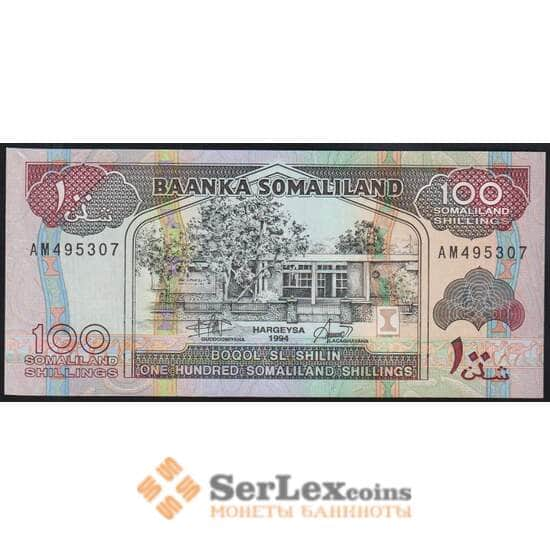 Сомалиленд 100 шиллингов 1994 Р5а UNC арт. 50338