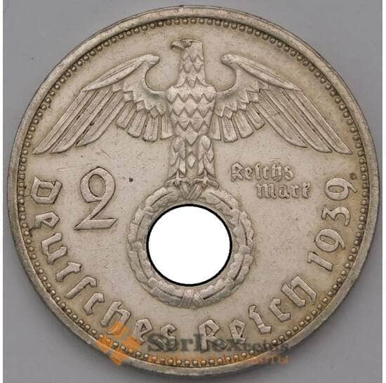 Германия монета 2 марки 1939 A КМ93 XF арт. 37130