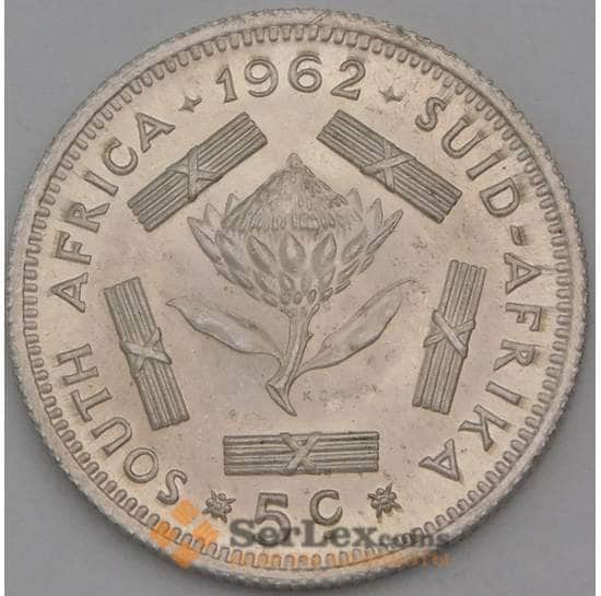 Южная Африка ЮАР 5 центов 1963 КМ59 BU арт. 28223