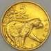 Монета Гайана 5 центов 1976 КМ38 UNC (n17.19) арт. 21167