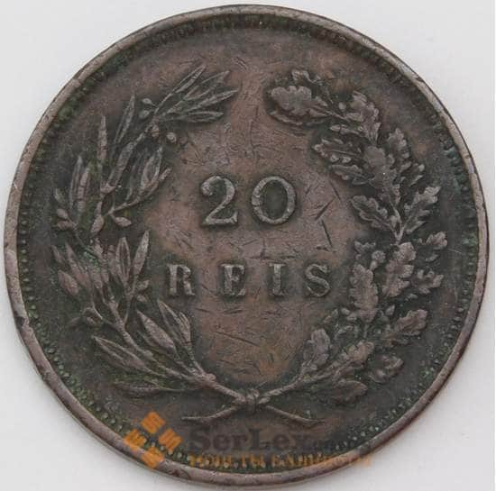 Португалия монета 20 рейс 1892 КМ533  арт. 29246