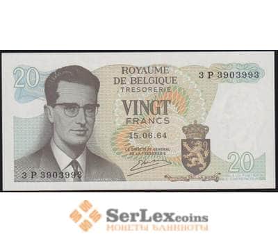 Бельгия банкнота 20 франков 1964 Р138 UNC арт. 48288