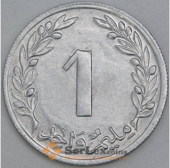 Тунис 1 миллим 1960 КМ280 UNC арт. 55215 Тунис 1 миллим 1960 КМ280 UNC арт. 55215