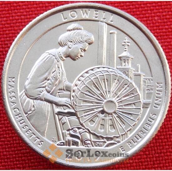 США 25 центов 2019 UNC 46 парк Лоуэлл D арт. 13600