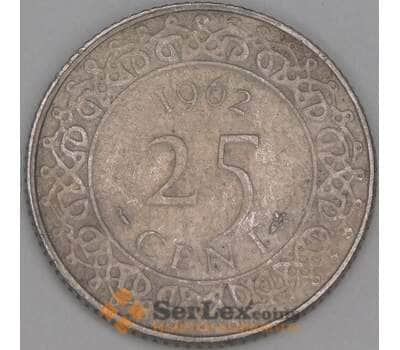 Суринам 25 центов 1962 КМ14 F арт. 52893