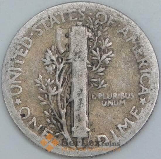 США дайм 10 центов 1942 КМ140 VG арт. 56853