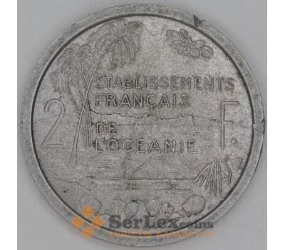 Французская Океания 2 франка 1949 КМ3 VF  арт. 54169