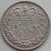 Монета Великобритания 3 пенса 1884 КМ730 AU Виктория арт. 14130
